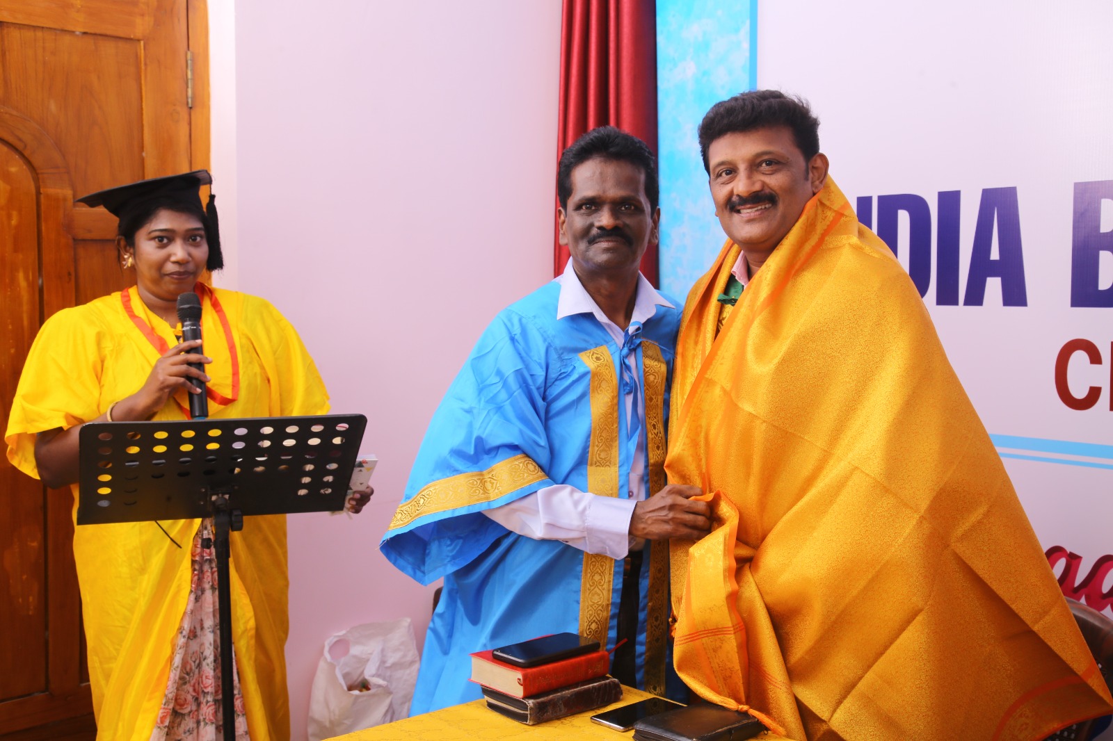 Chairman addressing the assembly